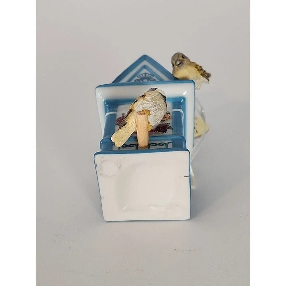Birdhouse Ornament 2000 Bradford Editions Dewdrop Dwelling #68565 Porcelain